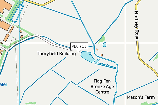 PE6 7QJ map - OS VectorMap District (Ordnance Survey) PE6 7QJ map - OS VectorMap District (Ordnance Survey)