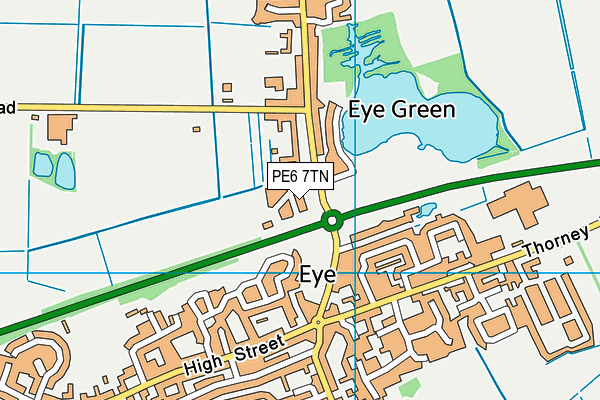 PE6 7TN map - OS VectorMap District (Ordnance Survey) PE6 7TN map - OS VectorMap District (Ordnance Survey)
