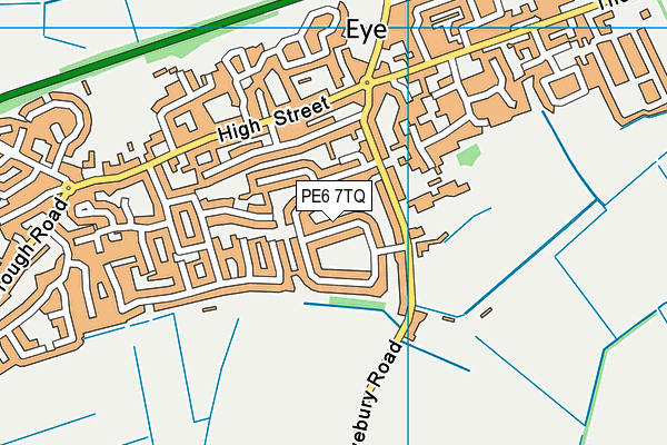 PE6 7TQ map - OS VectorMap District (Ordnance Survey)