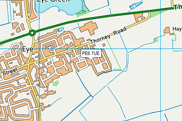 PE6 7UE map - OS VectorMap District (Ordnance Survey) PE6 7UE map - OS VectorMap District (Ordnance Survey)