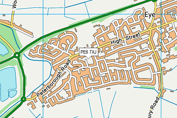 PE6 7XJ map - OS VectorMap District (Ordnance Survey) PE6 7XJ map - OS VectorMap District (Ordnance Survey)