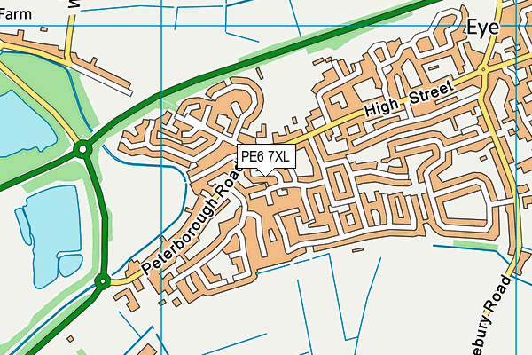 PE6 7XL map - OS VectorMap District (Ordnance Survey) PE6 7XL map - OS VectorMap District (Ordnance Survey)