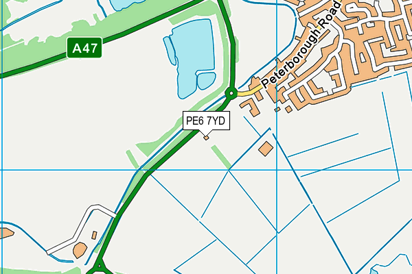 PE6 7YD map - OS VectorMap District (Ordnance Survey) PE6 7YD map - OS VectorMap District (Ordnance Survey)