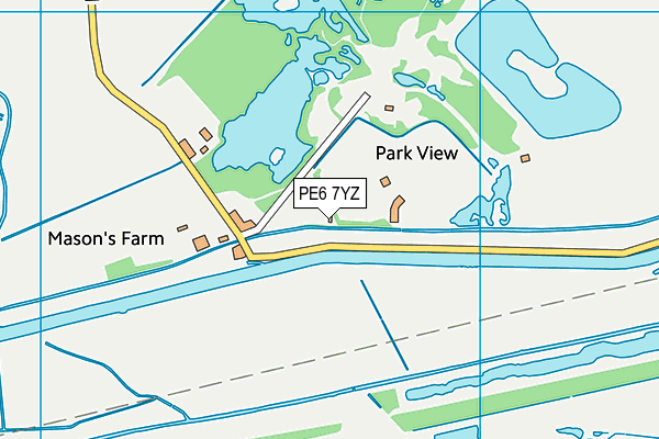 PE6 7YZ map - OS VectorMap District (Ordnance Survey) PE6 7YZ map - OS VectorMap District (Ordnance Survey)