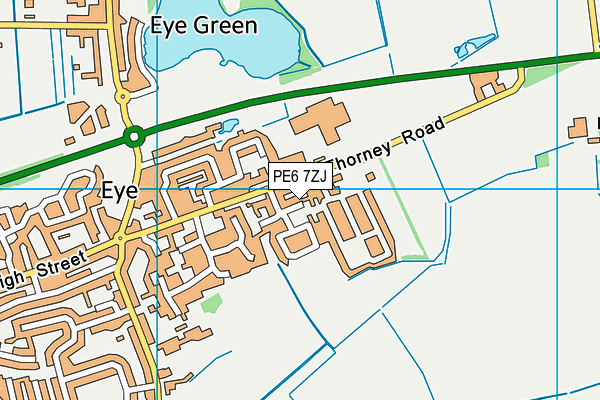 PE6 7ZJ map - OS VectorMap District (Ordnance Survey) PE6 7ZJ map - OS VectorMap District (Ordnance Survey)