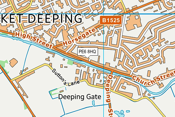 PE6 8HQ map - OS VectorMap District (Ordnance Survey) PE6 8HQ map - OS VectorMap District (Ordnance Survey)