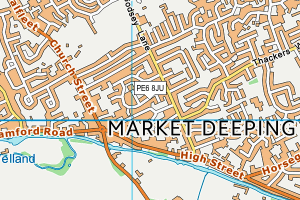 PE6 8JU map - OS VectorMap District (Ordnance Survey) PE6 8JU map - OS VectorMap District (Ordnance Survey)