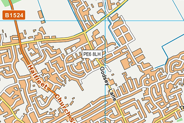 PE6 8LH map - OS VectorMap District (Ordnance Survey) PE6 8LH map - OS VectorMap District (Ordnance Survey)