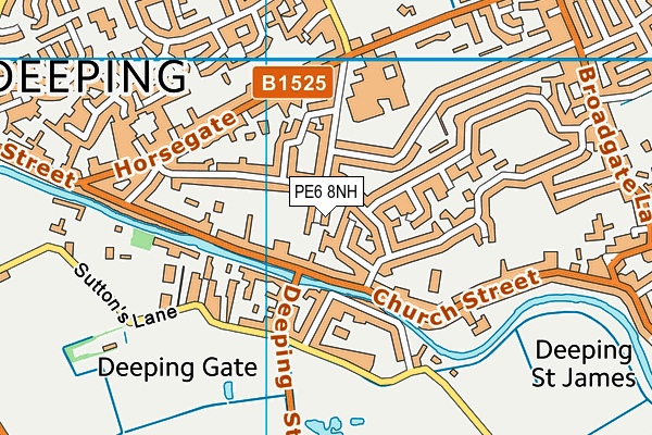 PE6 8NH map - OS VectorMap District (Ordnance Survey) PE6 8NH map - OS VectorMap District (Ordnance Survey)