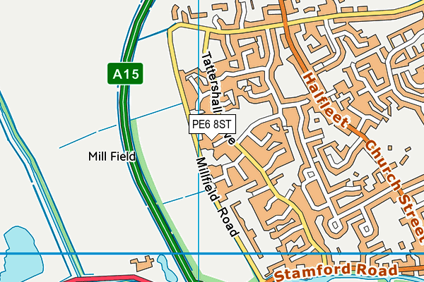PE6 8ST map - OS VectorMap District (Ordnance Survey) PE6 8ST map - OS VectorMap District (Ordnance Survey)
