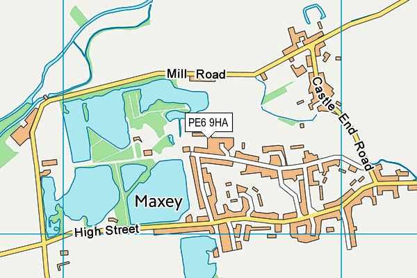 PE6 9HA map - OS VectorMap District (Ordnance Survey)