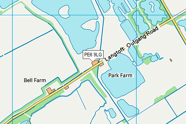 PE6 9LG map - OS VectorMap District (Ordnance Survey) PE6 9LG map - OS VectorMap District (Ordnance Survey)