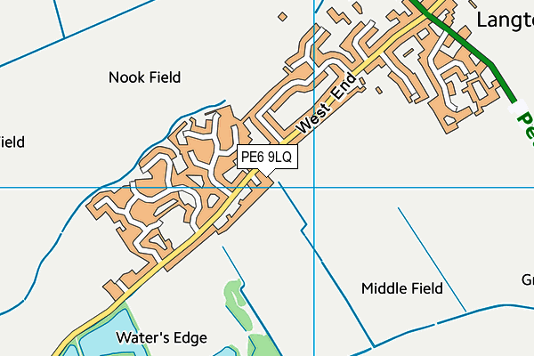 PE6 9LQ map - OS VectorMap District (Ordnance Survey) PE6 9LQ map - OS VectorMap District (Ordnance Survey)