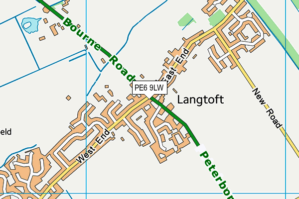 PE6 9LW map - OS VectorMap District (Ordnance Survey) PE6 9LW map - OS VectorMap District (Ordnance Survey)