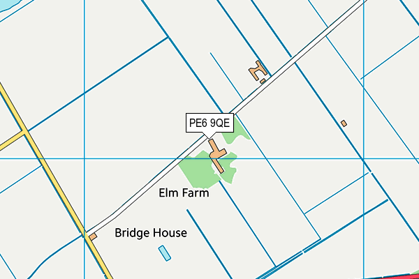 PE6 9QE map - OS VectorMap District (Ordnance Survey) PE6 9QE map - OS VectorMap District (Ordnance Survey)