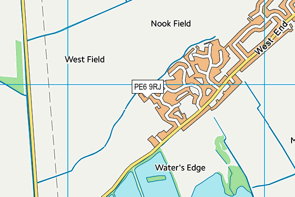 PE6 9RJ map - OS VectorMap District (Ordnance Survey) PE6 9RJ map - OS VectorMap District (Ordnance Survey)