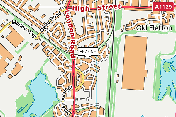 PE7 0NH map - OS VectorMap District (Ordnance Survey) PE7 0NH map - OS VectorMap District (Ordnance Survey)
