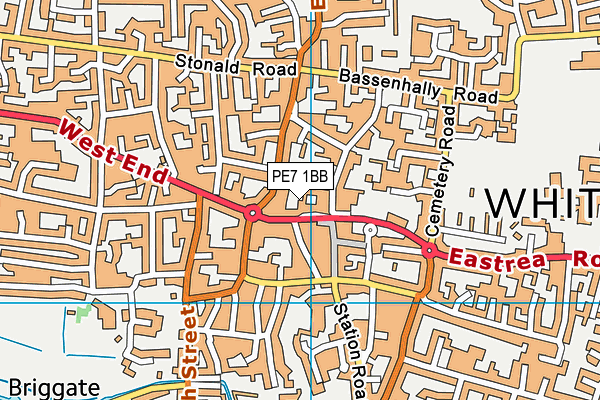 PE7 1BB map - OS VectorMap District (Ordnance Survey) PE7 1BB map - OS VectorMap District (Ordnance Survey)