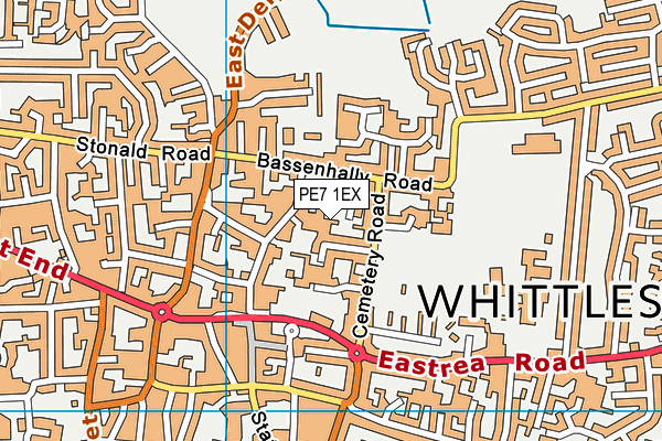 PE7 1EX map - OS VectorMap District (Ordnance Survey) PE7 1EX map - OS VectorMap District (Ordnance Survey)