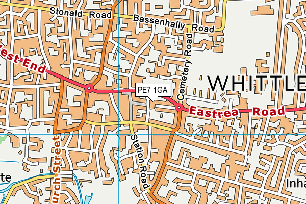 PE7 1GA map - OS VectorMap District (Ordnance Survey) PE7 1GA map - OS VectorMap District (Ordnance Survey)