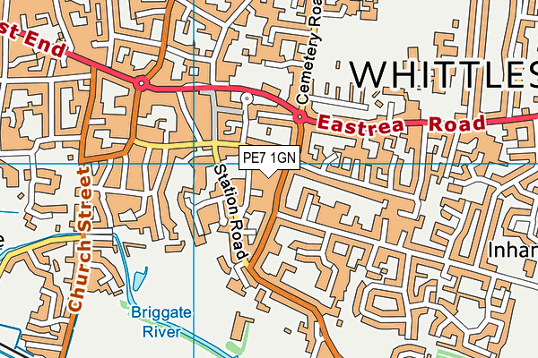 PE7 1GN map - OS VectorMap District (Ordnance Survey) PE7 1GN map - OS VectorMap District (Ordnance Survey)