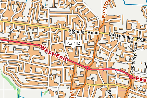 PE7 1HZ map - OS VectorMap District (Ordnance Survey) PE7 1HZ map - OS VectorMap District (Ordnance Survey)