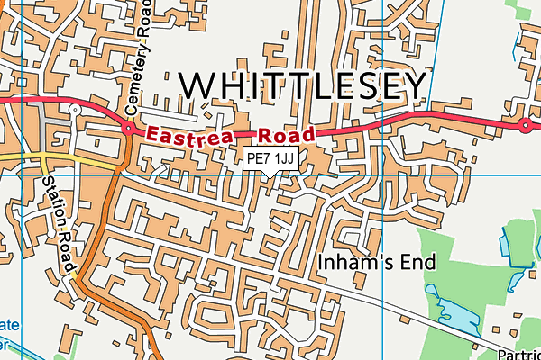 PE7 1JJ map - OS VectorMap District (Ordnance Survey) PE7 1JJ map - OS VectorMap District (Ordnance Survey)