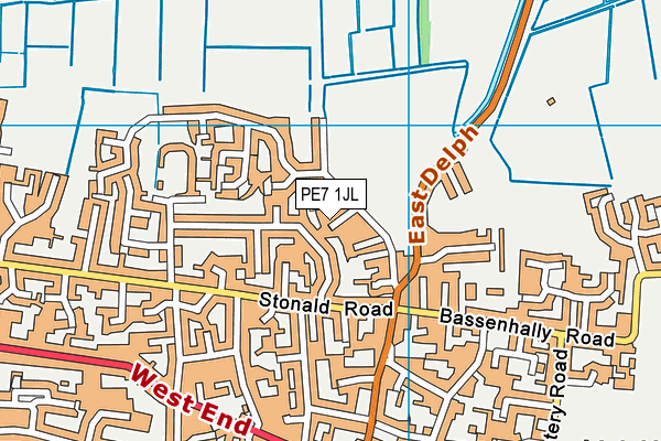 PE7 1JL map - OS VectorMap District (Ordnance Survey) PE7 1JL map - OS VectorMap District (Ordnance Survey)