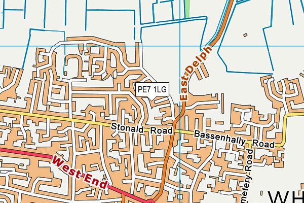 PE7 1LG map - OS VectorMap District (Ordnance Survey) PE7 1LG map - OS VectorMap District (Ordnance Survey)
