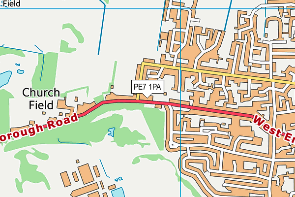 PE7 1PA map - OS VectorMap District (Ordnance Survey) PE7 1PA map - OS VectorMap District (Ordnance Survey)