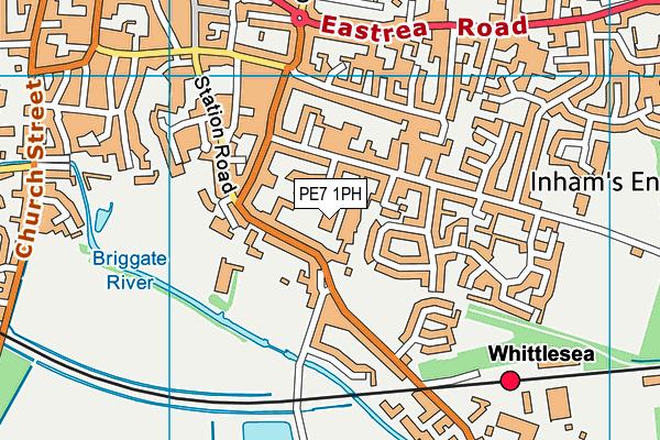 PE7 1PH map - OS VectorMap District (Ordnance Survey)