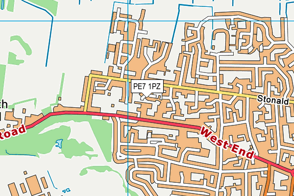 PE7 1PZ map - OS VectorMap District (Ordnance Survey) PE7 1PZ map - OS VectorMap District (Ordnance Survey)