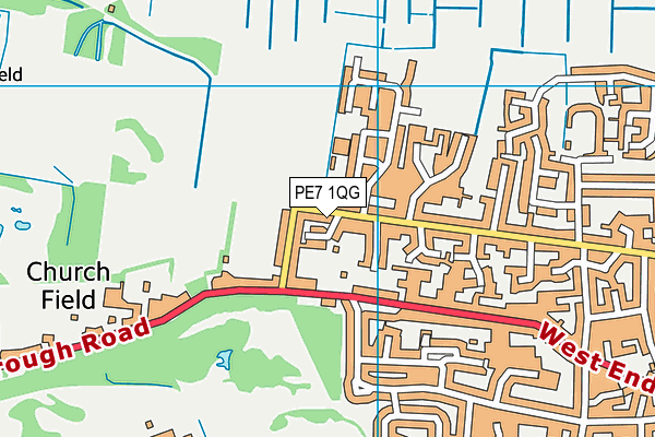 PE7 1QG map - OS VectorMap District (Ordnance Survey) PE7 1QG map - OS VectorMap District (Ordnance Survey)