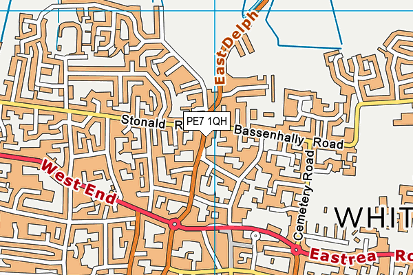 PE7 1QH map - OS VectorMap District (Ordnance Survey) PE7 1QH map - OS VectorMap District (Ordnance Survey)