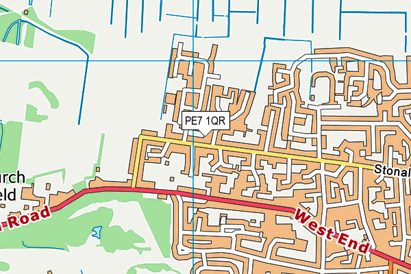 PE7 1QR map - OS VectorMap District (Ordnance Survey) PE7 1QR map - OS VectorMap District (Ordnance Survey)