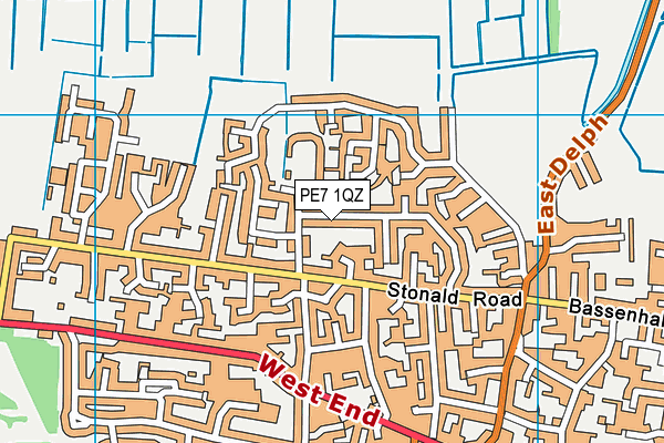 PE7 1QZ map - OS VectorMap District (Ordnance Survey) PE7 1QZ map - OS VectorMap District (Ordnance Survey)