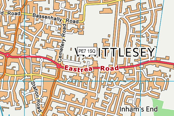 PE7 1SQ map - OS VectorMap District (Ordnance Survey) PE7 1SQ map - OS VectorMap District (Ordnance Survey)