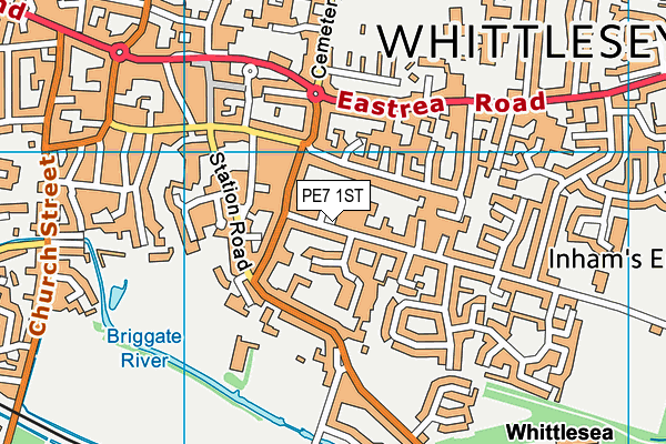 PE7 1ST map - OS VectorMap District (Ordnance Survey) PE7 1ST map - OS VectorMap District (Ordnance Survey)