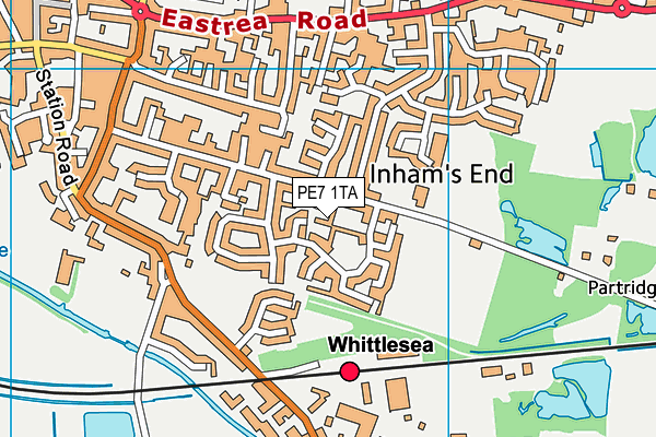 PE7 1TA map - OS VectorMap District (Ordnance Survey) PE7 1TA map - OS VectorMap District (Ordnance Survey)