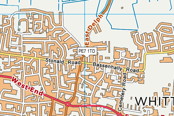 PE7 1TD map - OS VectorMap District (Ordnance Survey) PE7 1TD map - OS VectorMap District (Ordnance Survey)