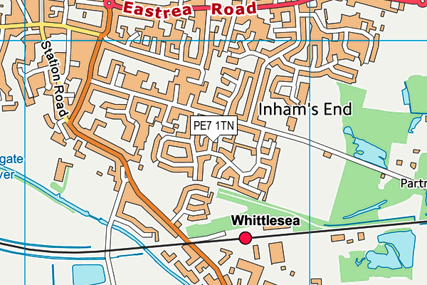 PE7 1TN map - OS VectorMap District (Ordnance Survey) PE7 1TN map - OS VectorMap District (Ordnance Survey)