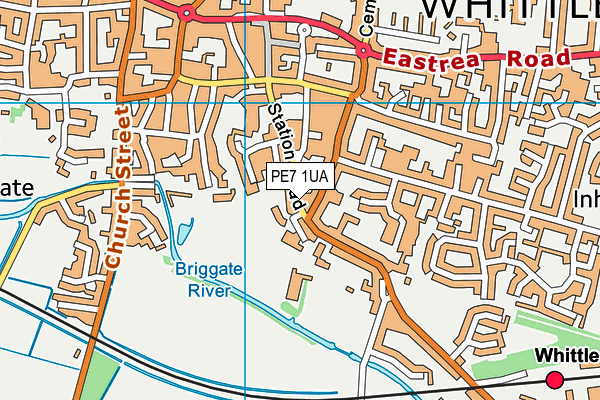 PE7 1UA map - OS VectorMap District (Ordnance Survey) PE7 1UA map - OS VectorMap District (Ordnance Survey)