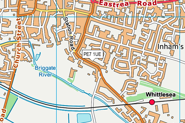 PE7 1UE map - OS VectorMap District (Ordnance Survey) PE7 1UE map - OS VectorMap District (Ordnance Survey)