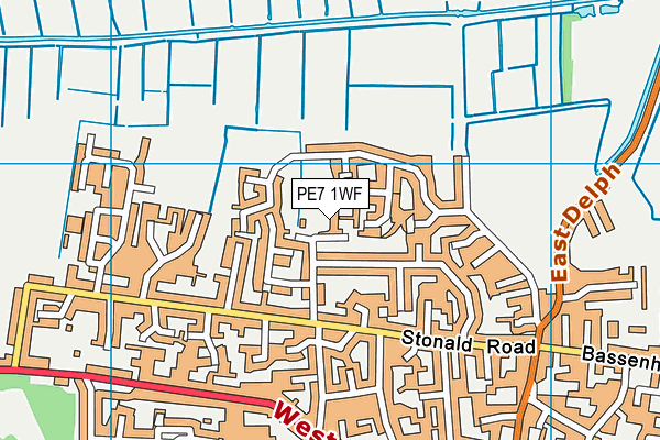 PE7 1WF map - OS VectorMap District (Ordnance Survey) PE7 1WF map - OS VectorMap District (Ordnance Survey)