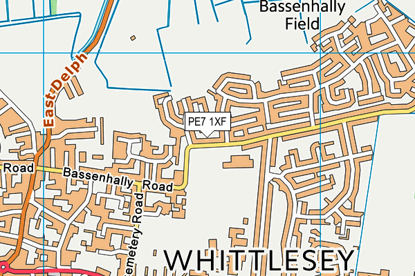 PE7 1XF map - OS VectorMap District (Ordnance Survey) PE7 1XF map - OS VectorMap District (Ordnance Survey)