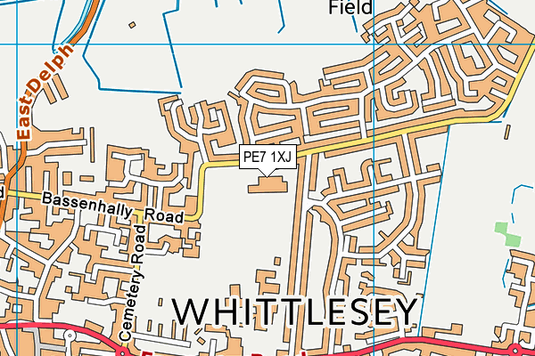 PE7 1XJ map - OS VectorMap District (Ordnance Survey) PE7 1XJ map - OS VectorMap District (Ordnance Survey)