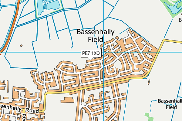 PE7 1XQ map - OS VectorMap District (Ordnance Survey) PE7 1XQ map - OS VectorMap District (Ordnance Survey)