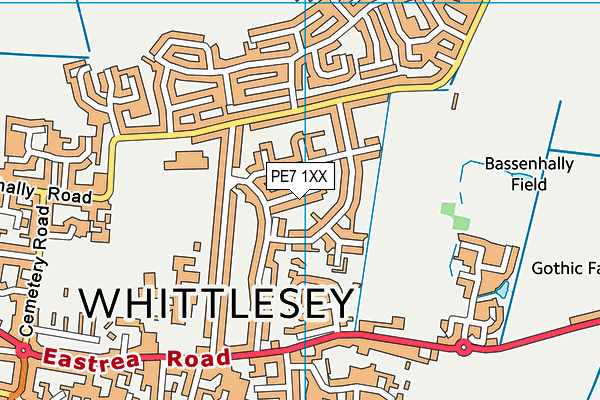 PE7 1XX map - OS VectorMap District (Ordnance Survey) PE7 1XX map - OS VectorMap District (Ordnance Survey)