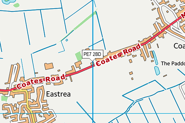 PE7 2BD map - OS VectorMap District (Ordnance Survey) PE7 2BD map - OS VectorMap District (Ordnance Survey)