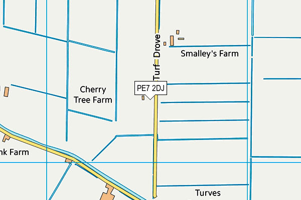 PE7 2DJ map - OS VectorMap District (Ordnance Survey) PE7 2DJ map - OS VectorMap District (Ordnance Survey)